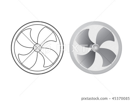 Four of the blade of fans. Four of the blade of fans. 45370085