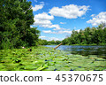 Scenic view of the Dnieper River in sunny day 45370675