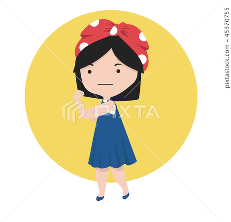 we can do it Small girl 45370755