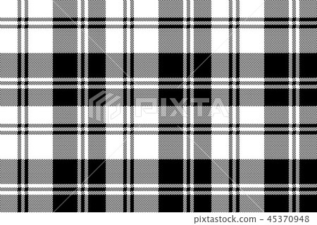 Classic plaid black white pixel seamless pattern Classic plaid black white pixel seamless pattern 45370948