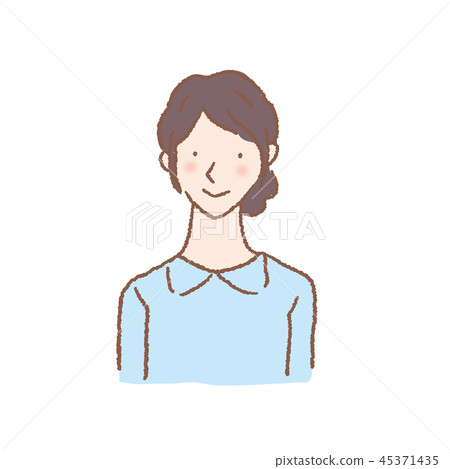 Illustration of a woman in her twenties - Stock Illustration [45371435 ...