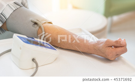 Patient checking up blood pressure Patient checking up blood pressure 45371692
