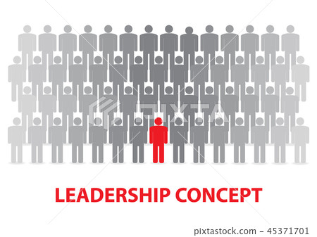 Leadership and Working teams concept. Vector 45371701