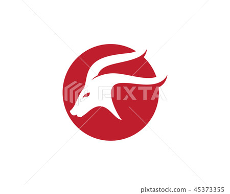 Goat Logo Template vector icon illustration 45373355