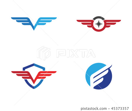 Wing Falcon Logo Template vector 45373357