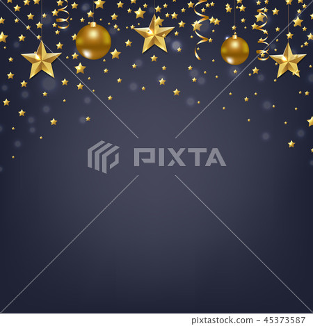 Christmas Card With Stars Christmas Card With Stars 45373587