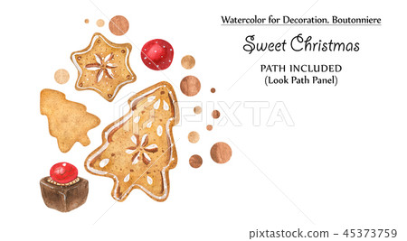 Sweet vignettes with gingerbreads and chocolates Sweet vignettes with gingerbreads and chocolates 45373759