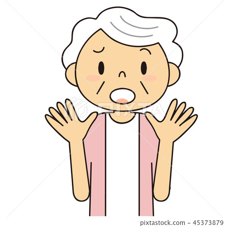 Senior woman troubled grandma 45373879