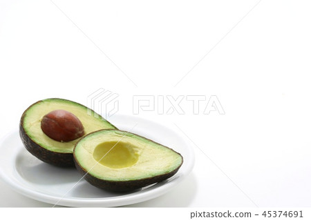鱷梨白色背景簡單 45374691