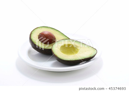 鱷梨白色背景簡單 45374693
