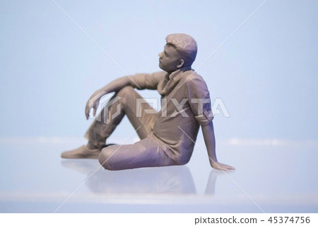 Man's form printed by 3d printer Man's form printed by 3d printer 45374756