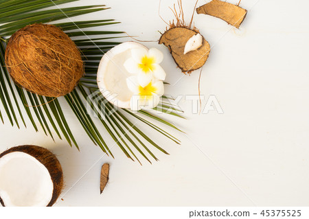 Summer flat lay scenery Summer flat lay scenery 45375525