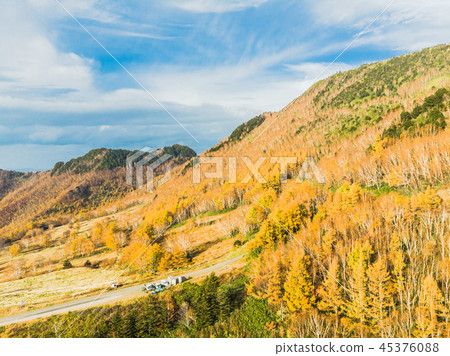 Beautiful mountain view of Japan autumn   45376088