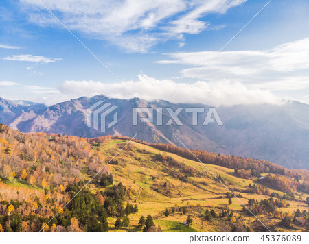 Beautiful mountain view of Japan autumn Beautiful mountain view of Japan autumn 45376089