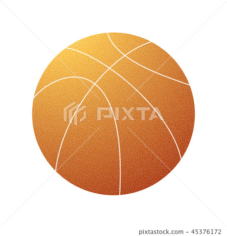 Basketball grunge orange symbol 45376172
