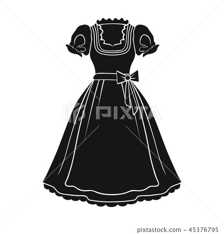 Costume single icon in black style.Costume, vector symbol stock illustration web. 45376795