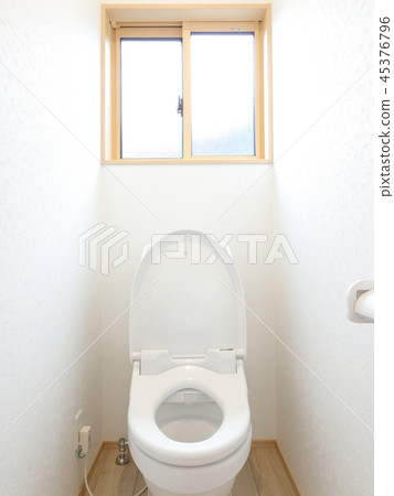 式樣房子盒蓋空的洗手間 45376796