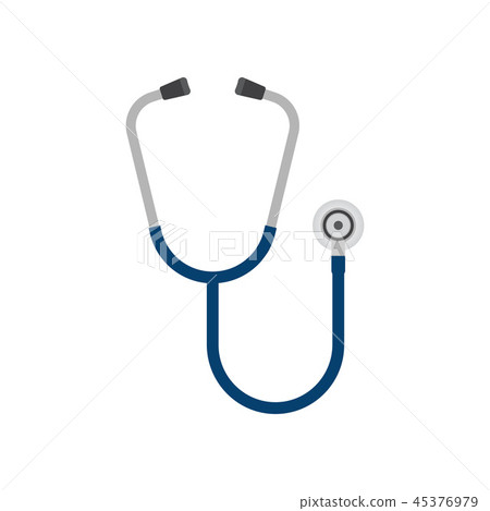 Stethoscope icon, phonendoscope 45376979