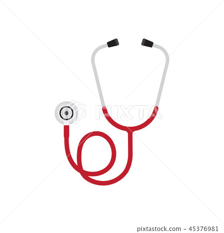 Stethoscope icon, phonendoscope Stethoscope icon, phonendoscope 45376981