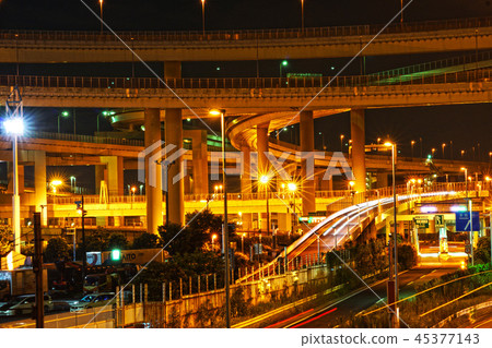The night view of Daikoku Pier The night view of Daikoku Pier 45377143