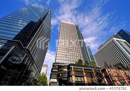 日本的東京都市風景我想看Marunouchi Park Building等。 日本的東京都市風景我想看Marunouchi Park Building等。 45378782