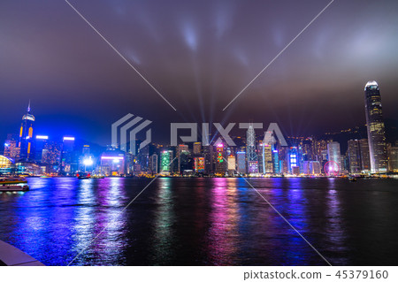 << Hong Kong >> Night view of Hong Kong Island, Symphony o Lights << Hong Kong >> Night view of Hong Kong Island, Symphony o Lights 45379160