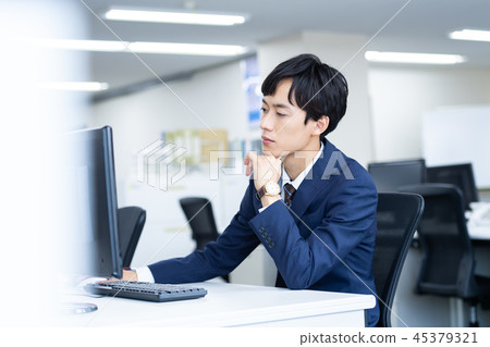 Businessman, office, suit Businessman, office, suit 45379321