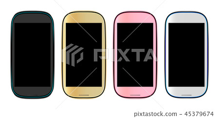 4種顏色巧妙的電話的例證 4種顏色巧妙的電話的例證 45379674