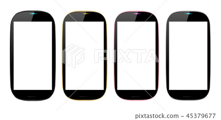 4種顏色巧妙的電話的例證 4種顏色巧妙的電話的例證 45379677