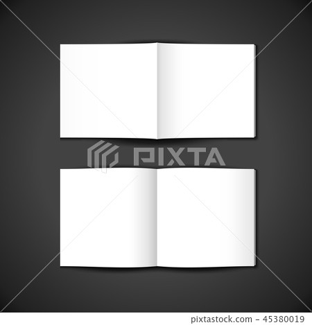 vector blank booklet template mockup. 45380019