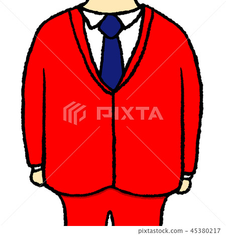 Red suit - Stock Illustration [45380217] - PIXTA
