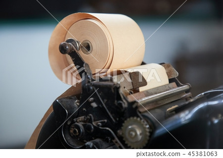 Old calculator detail Old calculator detail 45381063