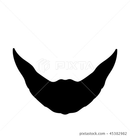 Beard icon vector Beard icon vector 45382982