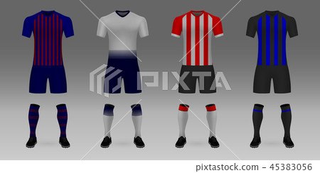 Mockup of football team uniform Mockup of football team uniform 45383056