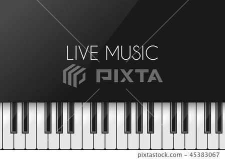 Music background with piano Music background with piano 45383067