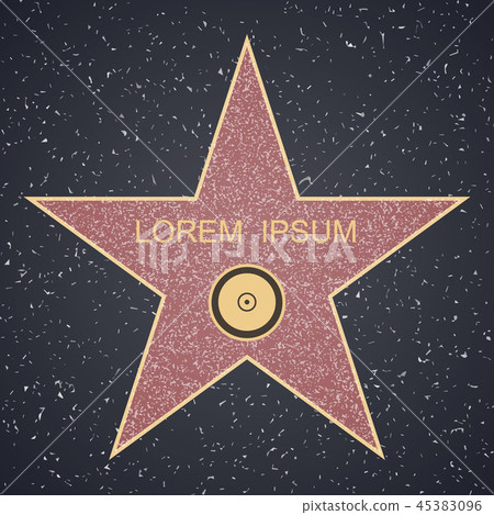 Walk Of Fame. star blank template Walk Of Fame. star blank template 45383096