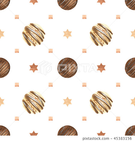 Sweet romantic pattern with chocolates Sweet romantic pattern with chocolates 45383156