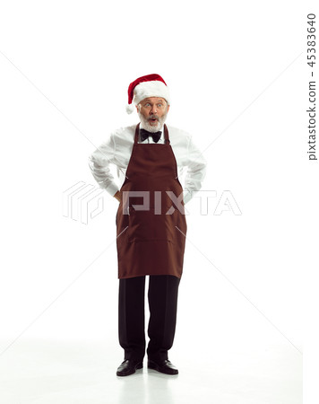 Portrait of Man in Santa Claus Costume 45383640