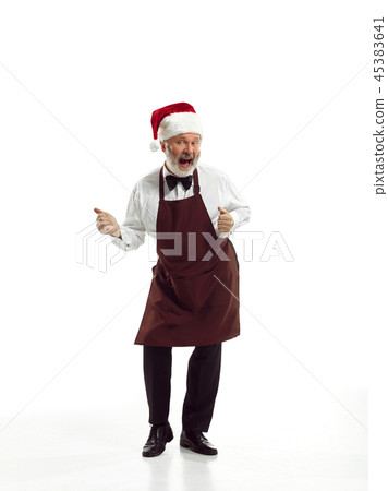 Portrait of Man in Santa Claus Costume 45383641