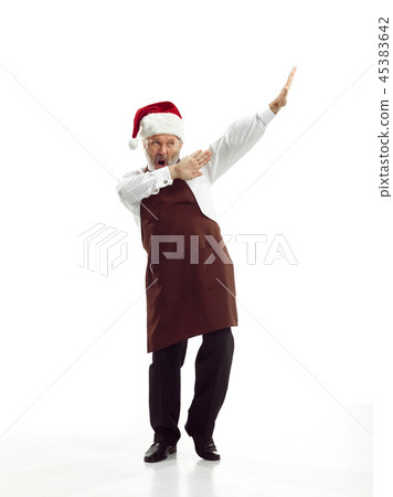 Portrait of Man in Santa Claus Costume 45383642