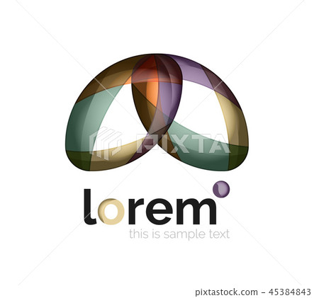 Abstract geometric business icon Abstract geometric business icon 45384843