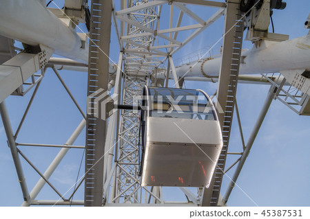 Details of the ferris wheel close-up, cab and Details of the ferris wheel close-up, cab and 45387531
