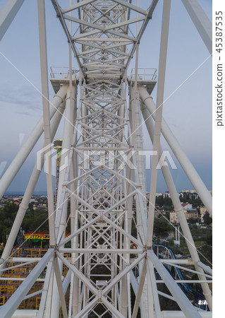 Details of the ferris wheel close-up, cab and Details of the ferris wheel close-up, cab and 45387535