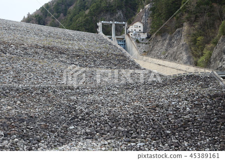 Embankment of Rock Fill Dam (Nachikura Dam) 45389161