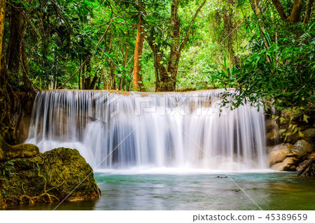 Huai Mae Khamin Waterfall, Kanchanaburi, Thailand 45389659