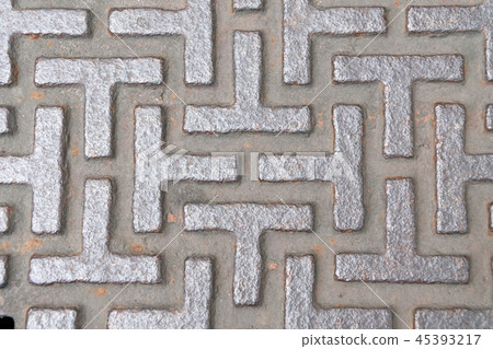 pattern style of steel floor for background 45393217