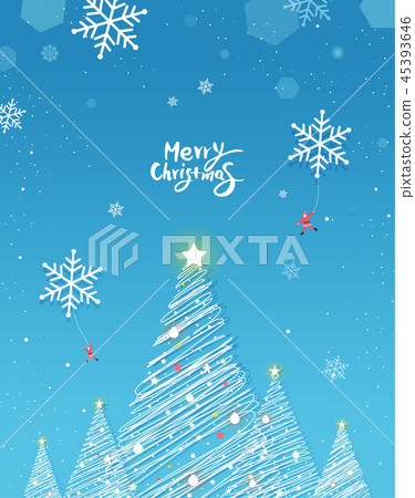 Happy christmas illustration Happy christmas illustration 45393646