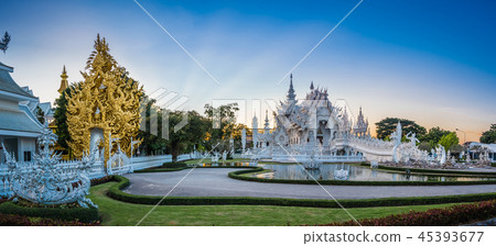 Beautiful and amazing panorama view of white art Beautiful and amazing panorama view of white art 45393677