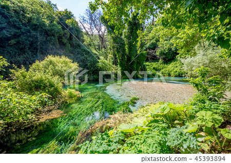 Beautiful turquoise spring Blue Eye, Albania Beautiful turquoise spring Blue Eye, Albania 45393894