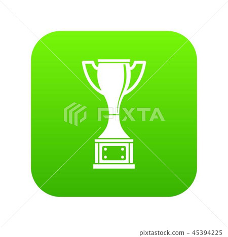 Cup icon digital green 45394225